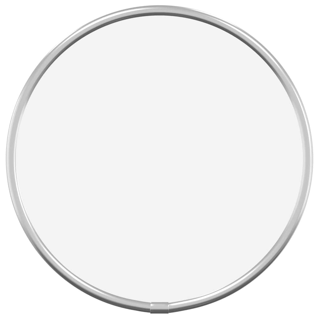 vidaXL Espejo de pared redondo plateado Ø20 cm