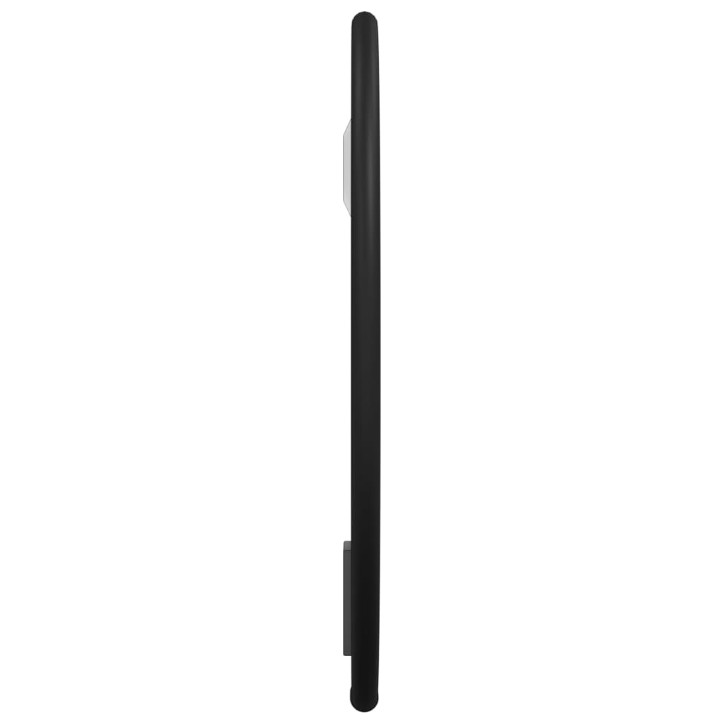 vidaXL Espejo de pared redondo negro Ø20 cm