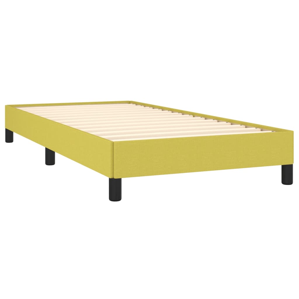 vidaXL Estructura de cama sin colchón tela verde 80x200 cm