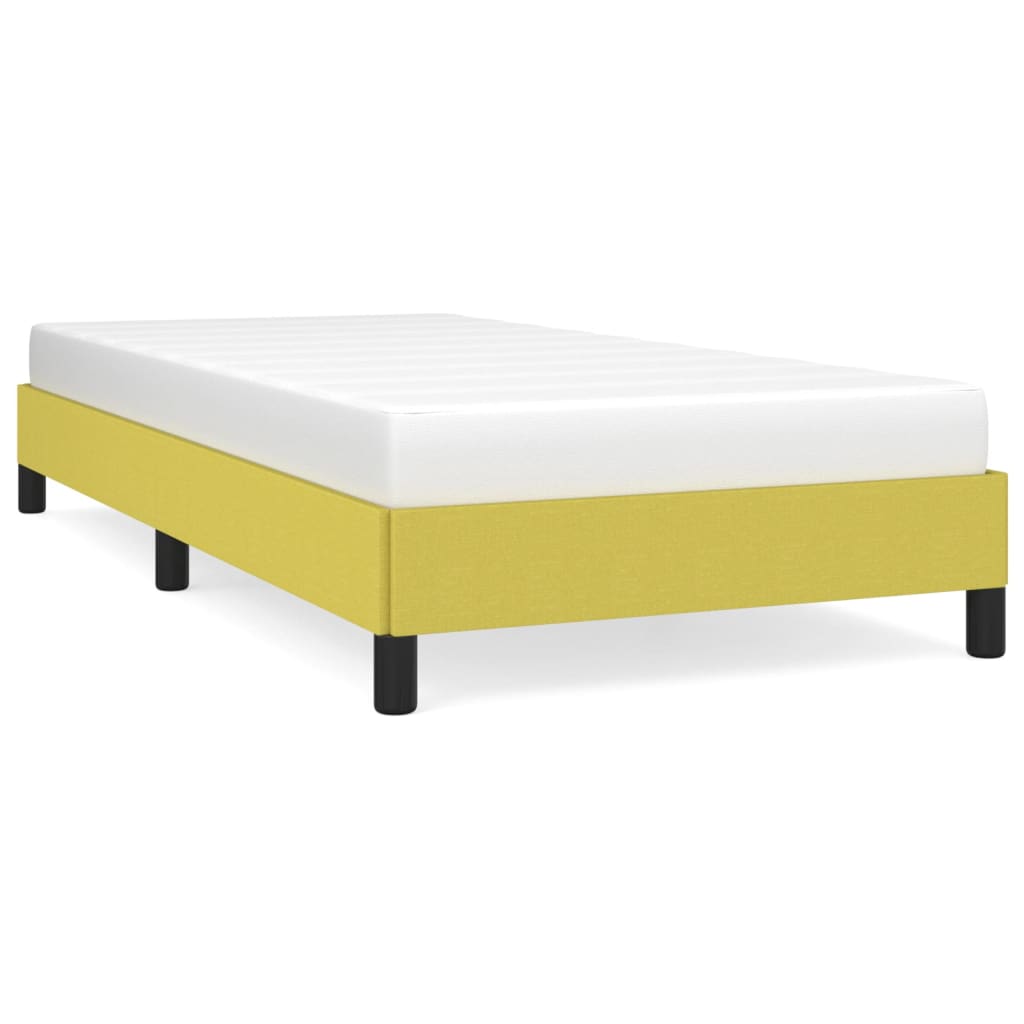 vidaXL Estructura de cama sin colchón tela verde 90x190 cm