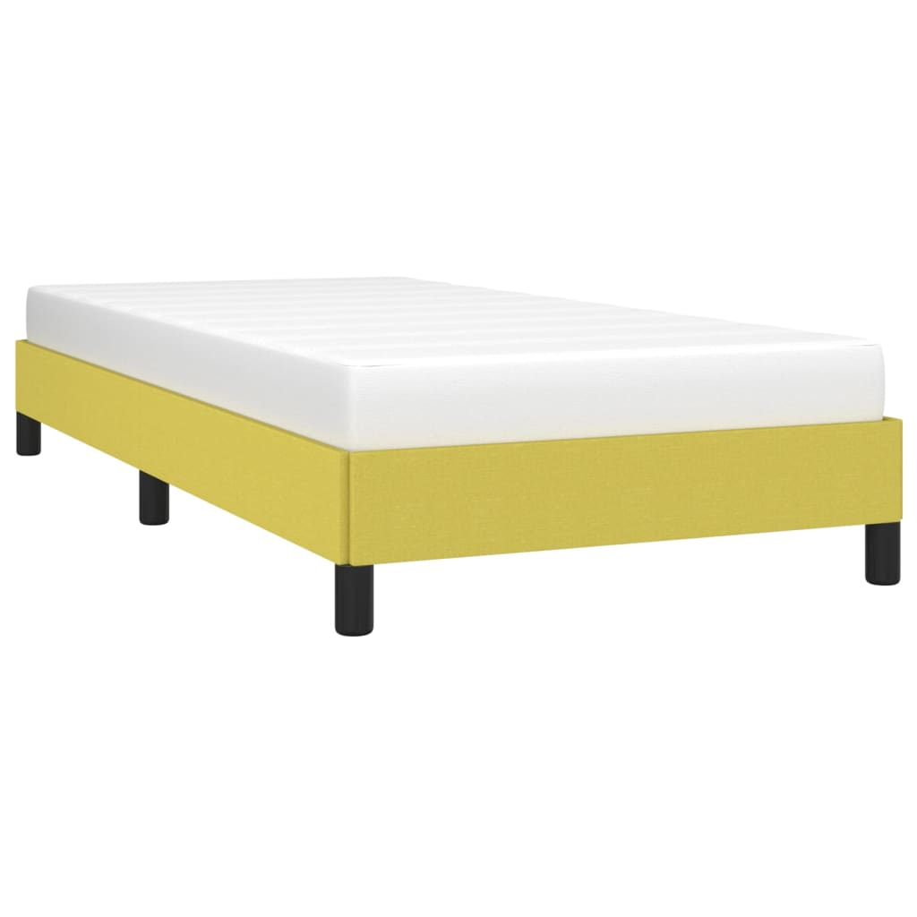 vidaXL Estructura de cama sin colchón tela verde 90x190 cm