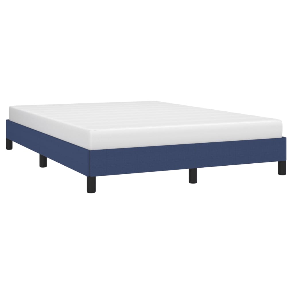 vidaXL Cama sin colchón tela azul 140x190 cm