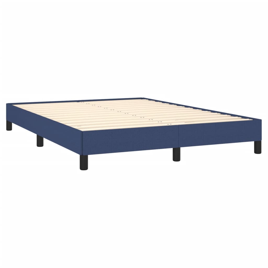 vidaXL Cama sin colchón tela azul 140x190 cm