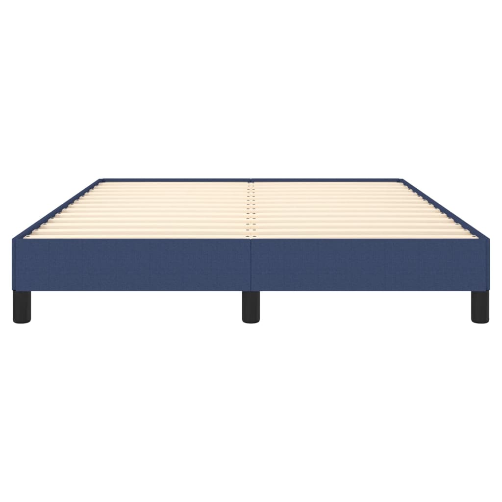 vidaXL Cama sin colchón tela azul 140x190 cm