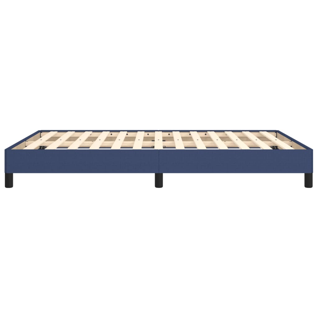 vidaXL Cama sin colchón tela azul 140x190 cm