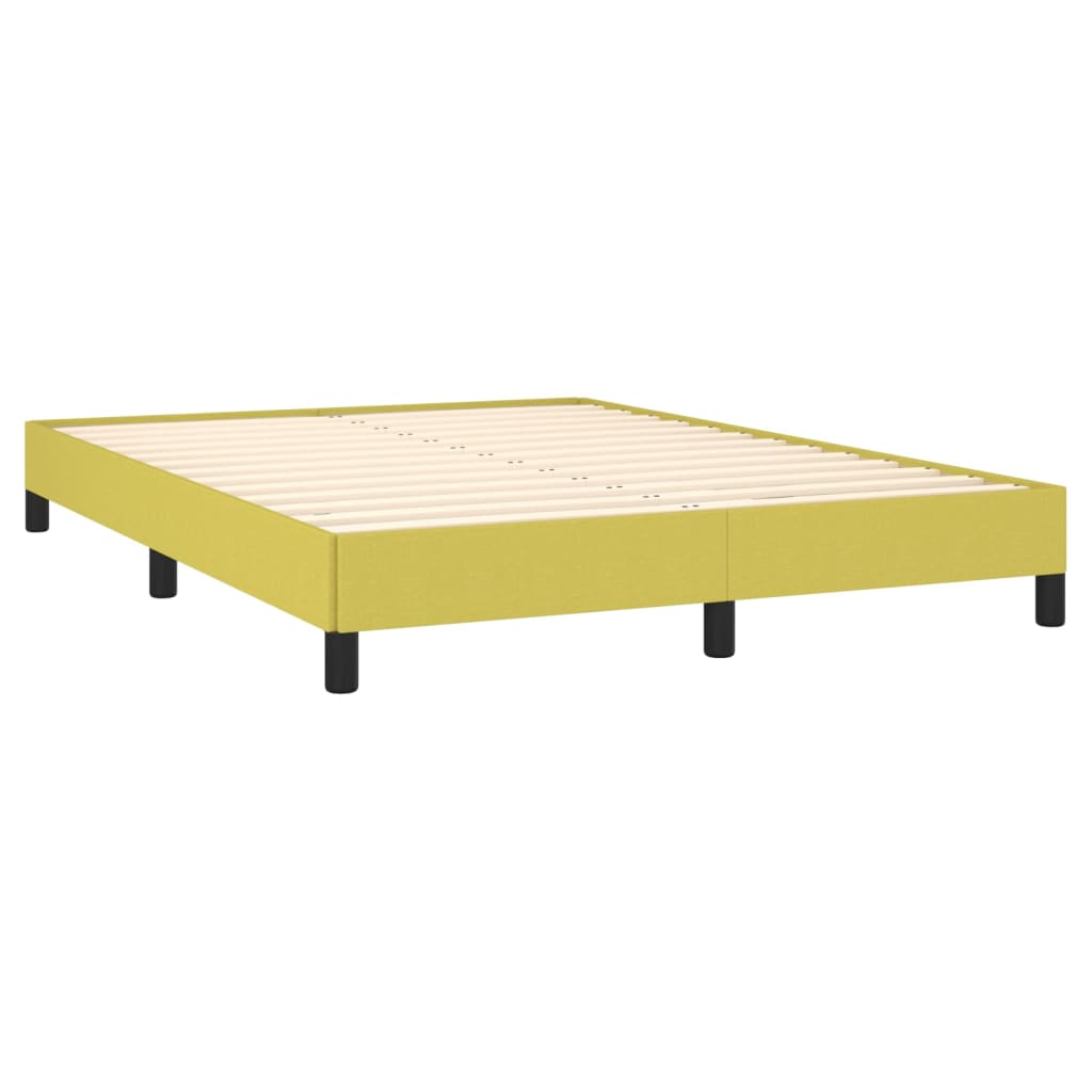 vidaXL Estructura de cama sin colchón tela verde 140x190 cm