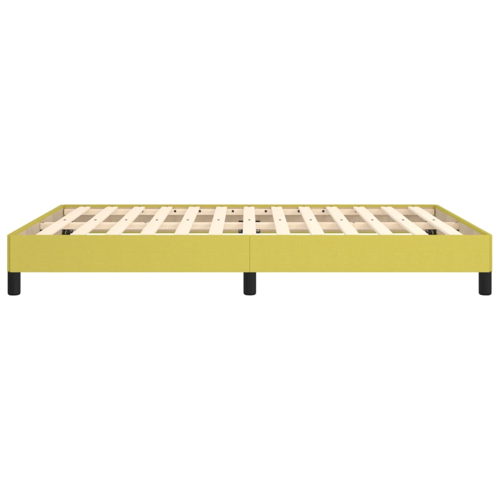 vidaXL Estructura de cama sin colchón tela verde 140x190 cm