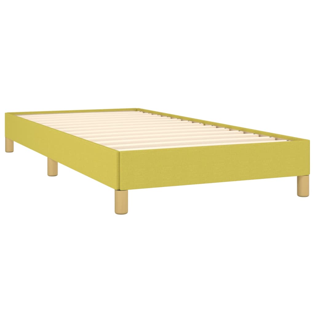 vidaXL Estructura de cama sin colchón tela verde 80x200 cm