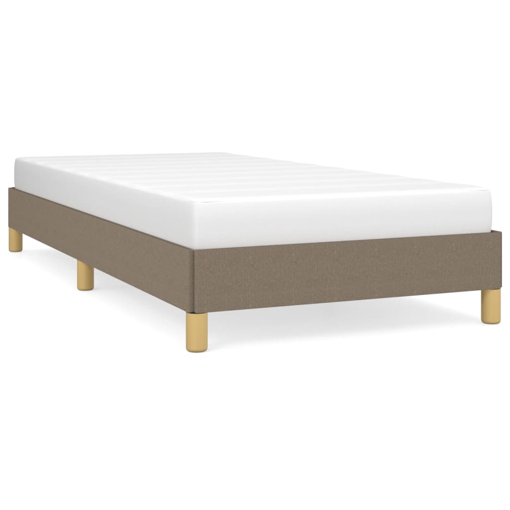 vidaXL Estructura de cama sin colchón tela gris taupe 90x190 cm