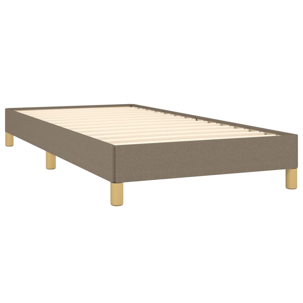 vidaXL Estructura de cama sin colchón tela gris taupe 90x190 cm