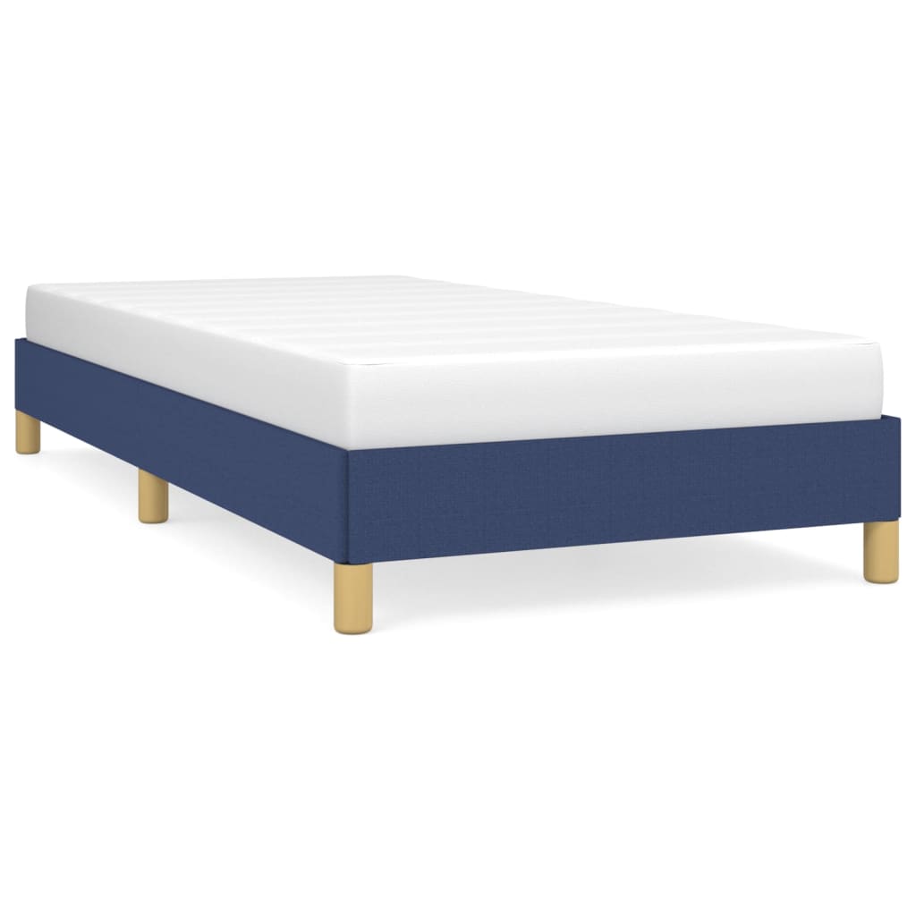 vidaXL Estructura de cama sin colchón tela azul 90x190 cm