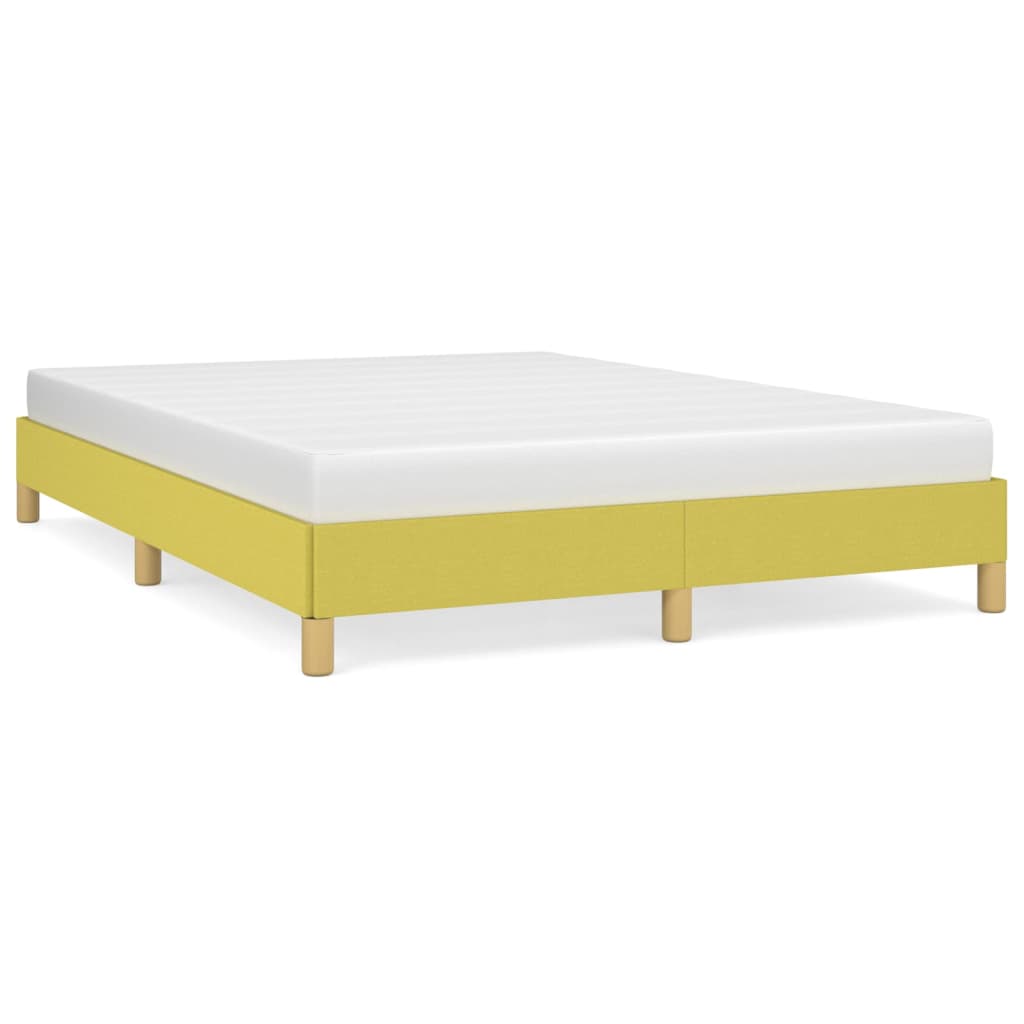 vidaXL Estructura de cama sin colchón tela verde 140x190 cm