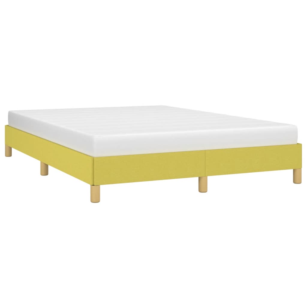 vidaXL Estructura de cama sin colchón tela verde 140x190 cm