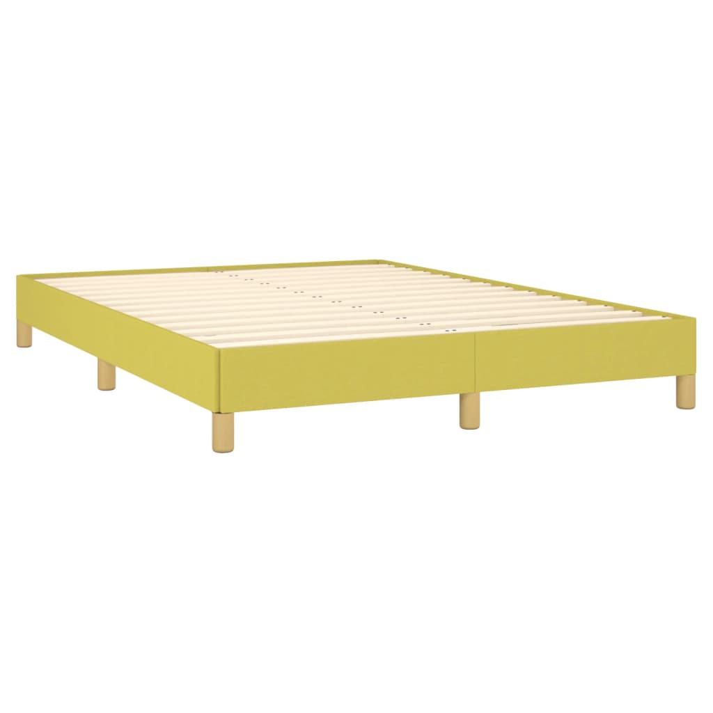 vidaXL Estructura de cama sin colchón tela verde 140x190 cm