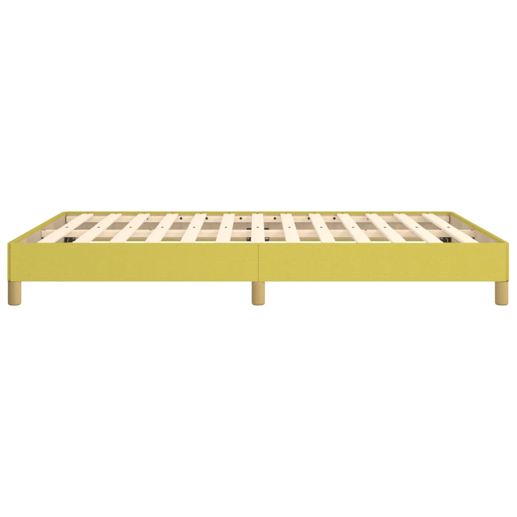 vidaXL Estructura de cama sin colchón tela verde 140x190 cm