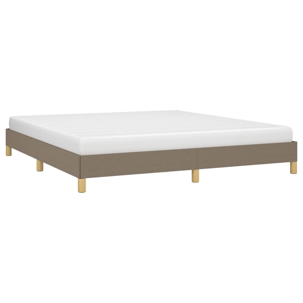 vidaXL Cama sin colchón tela gris taupe 180x200 cm