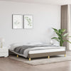 vidaXL Cama sin colchón tela gris taupe 180x200 cm