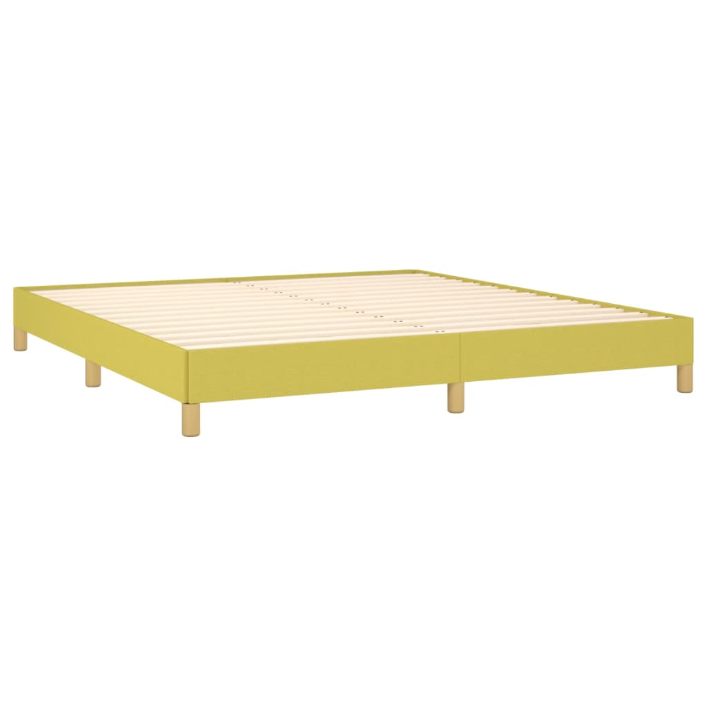 vidaXL Estructura de cama sin colchón tela verde 180x200 cm