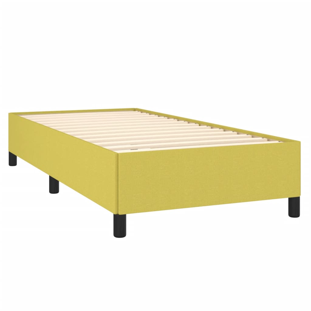 vidaXL Estructura de cama sin colchón tela verde 90x200 cm