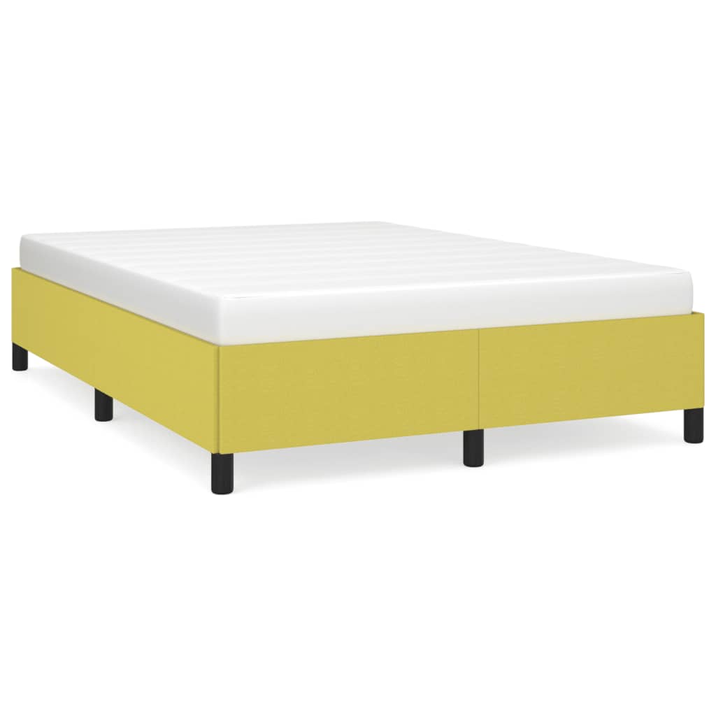 vidaXL Estructura de cama sin colchón tela verde 140x190 cm