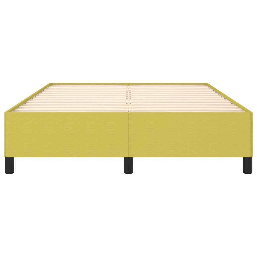 vidaXL Estructura de cama sin colchón tela verde 140x190 cm