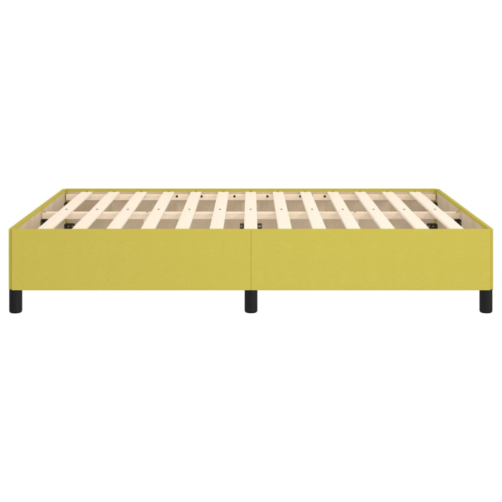 vidaXL Estructura de cama sin colchón tela verde 140x190 cm