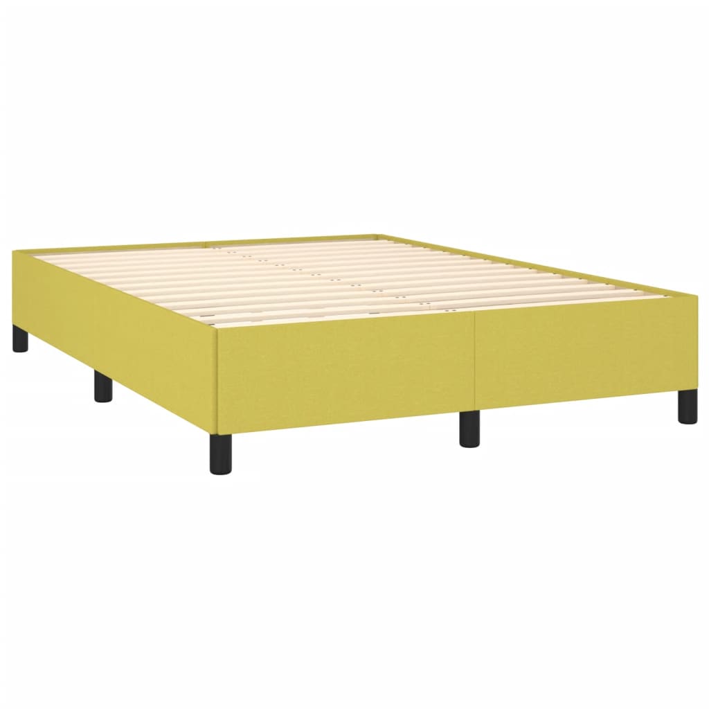 vidaXL Estructura de cama sin colchón tela verde 140x200 cm