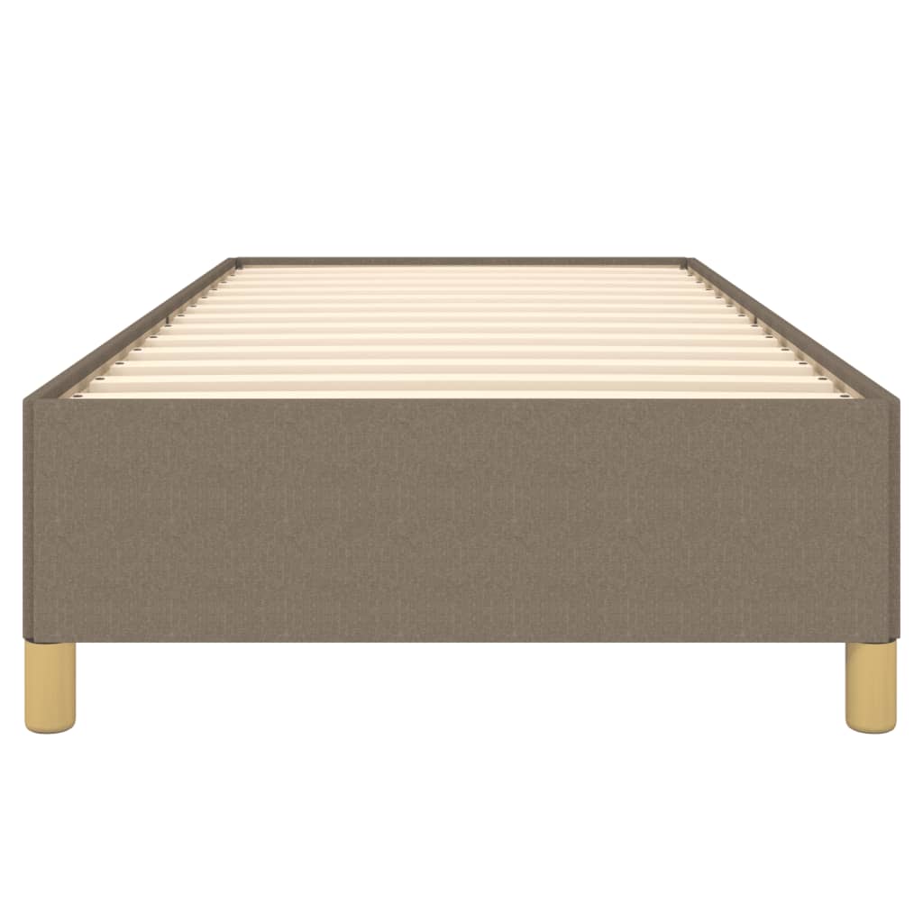 vidaXL Estructura de cama sin colchón tela taupe 90x200 cm