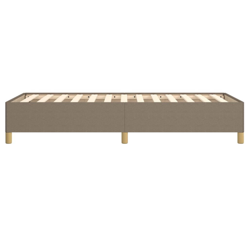 vidaXL Estructura de cama sin colchón tela taupe 90x200 cm