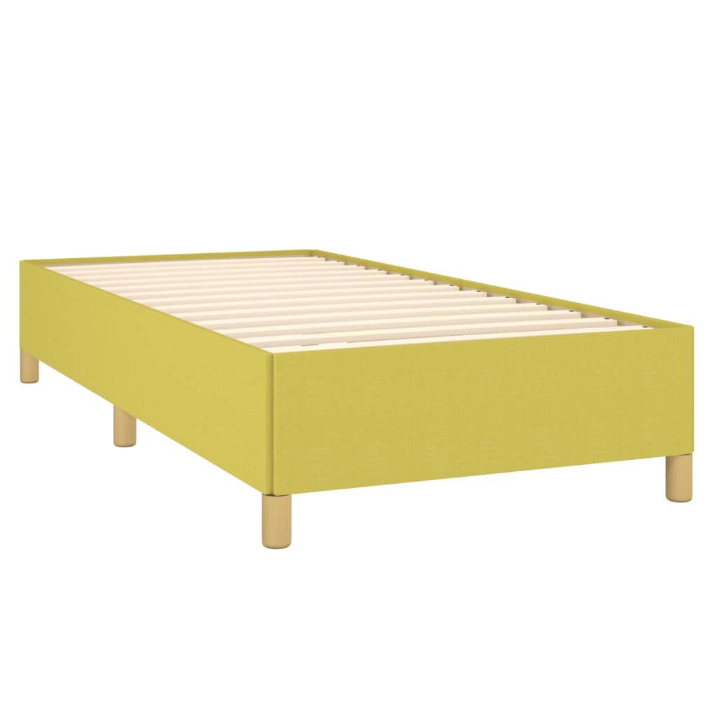 vidaXL Estructura de cama sin colchón tela verde 90x200 cm