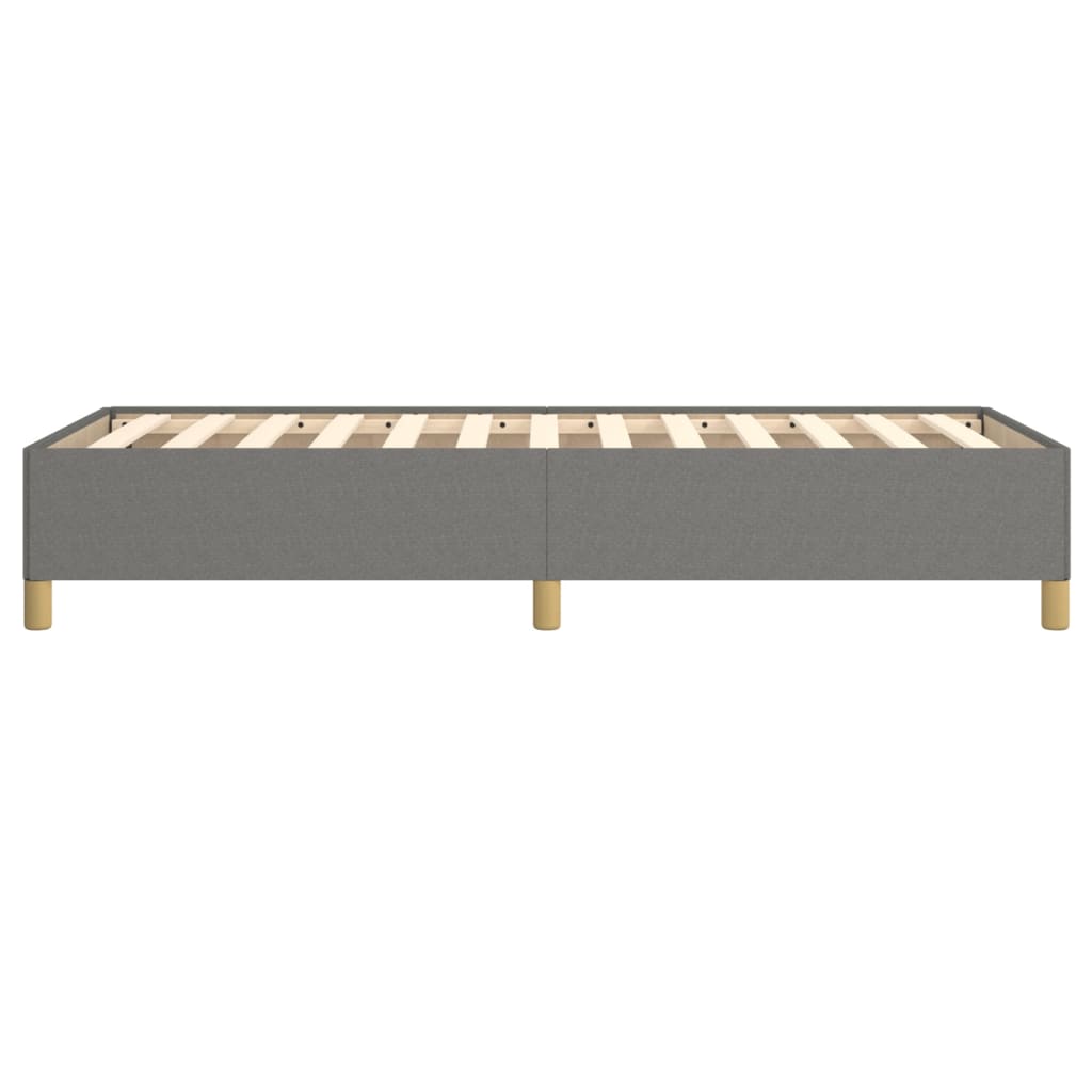 vidaXL Estructura de cama sin colchón tela gris oscuro 90x200 cm