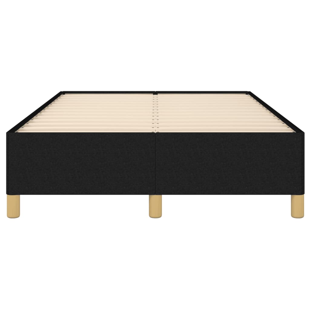 vidaXL Estructura de cama sin colchón tela negro 120x200 cm