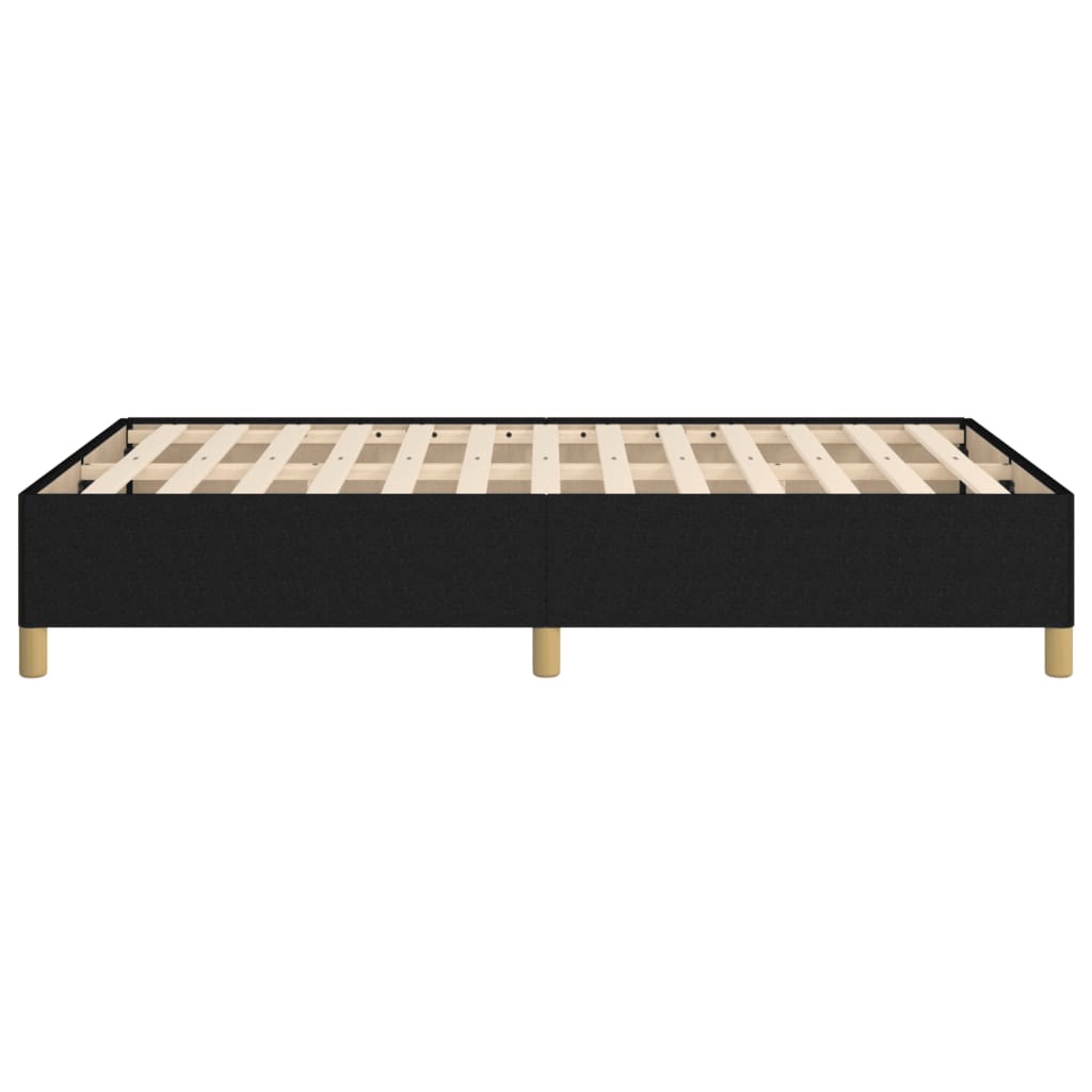 vidaXL Estructura de cama sin colchón tela negro 120x200 cm