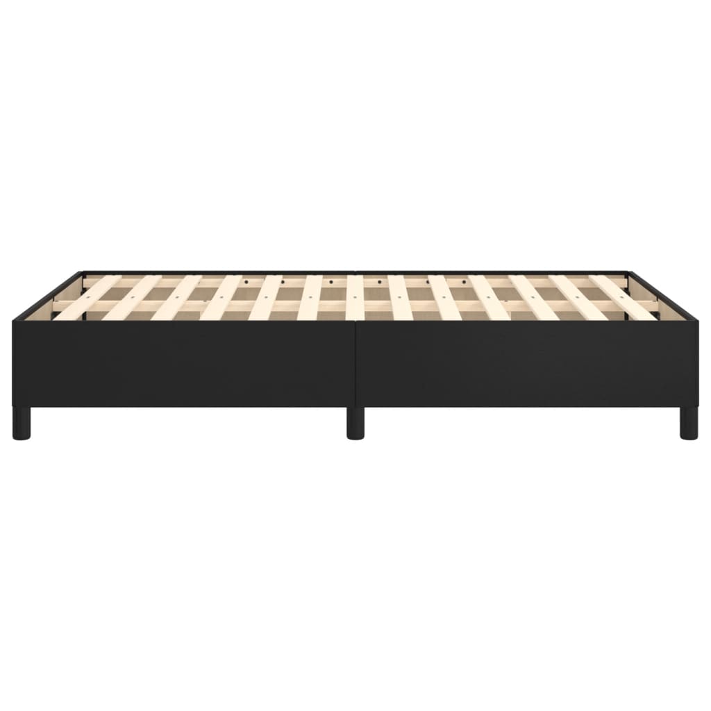 vidaXL Estructura de cama sin colchón cuero sintético negro 120x200 cm