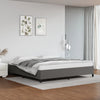 vidaXL Estructura de cama sin colchón cuero sintético gris 200x200 cm