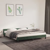 vidaXL Estructura cama sin colchón terciopelo verde oscuro 180x200 cm