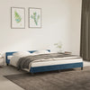 vidaXL Estructura de cama sin colchón terciopelo azul oscuro 180x200cm