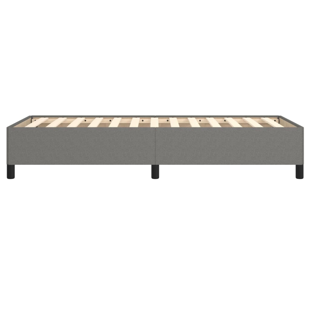 vidaXL Estructura de cama sin colchón gris oscuro 90x190 cm individual