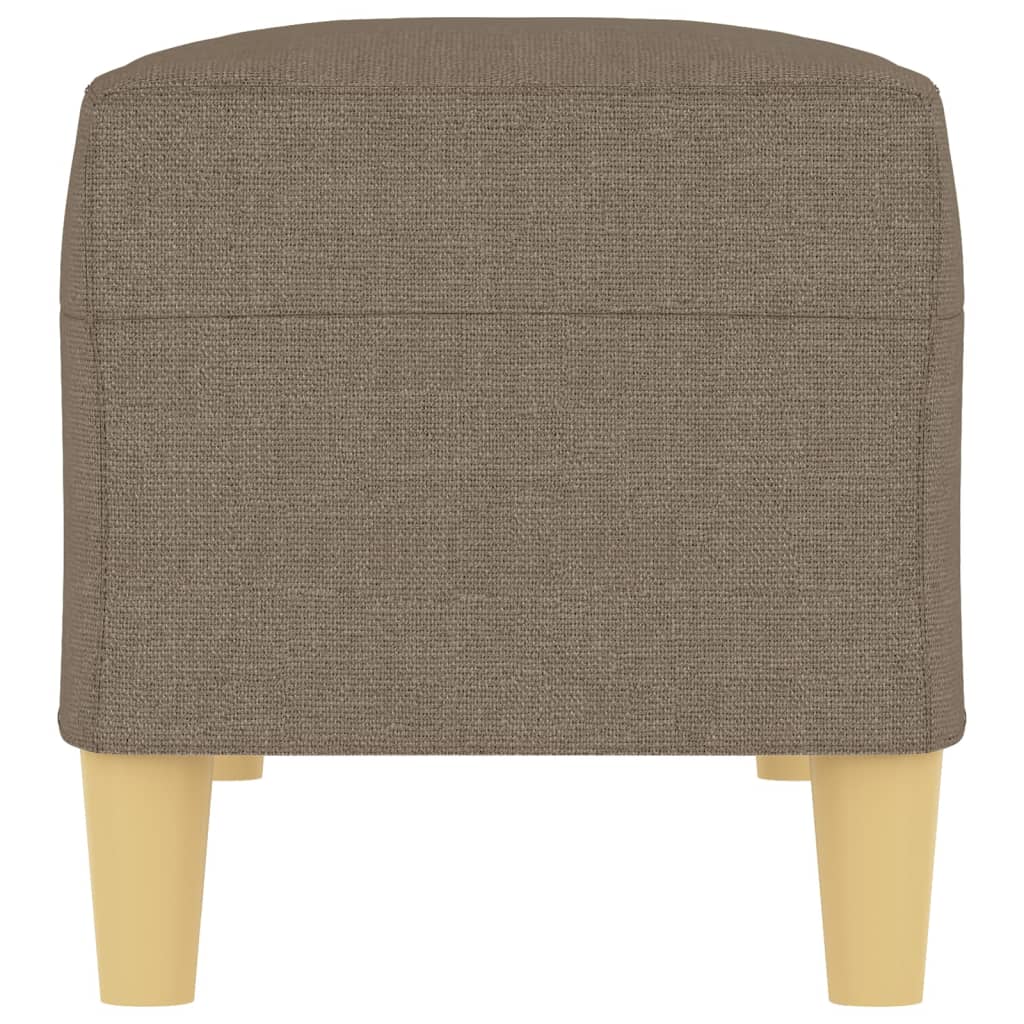 vidaXL Banco de tela gris taupe 100x35x41 cm