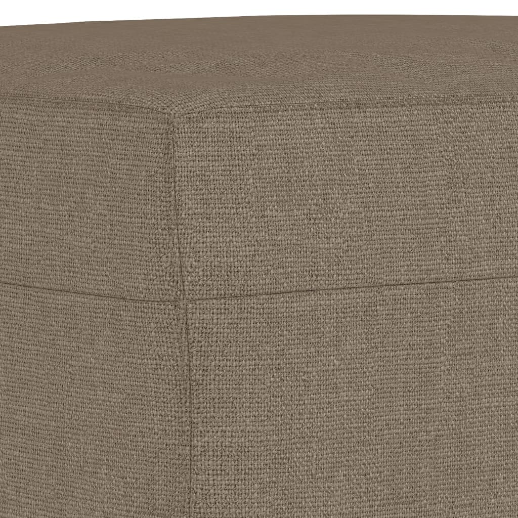 vidaXL Banco de tela gris taupe 100x35x41 cm