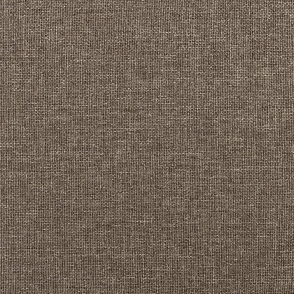 vidaXL Banco de tela gris taupe 100x35x41 cm