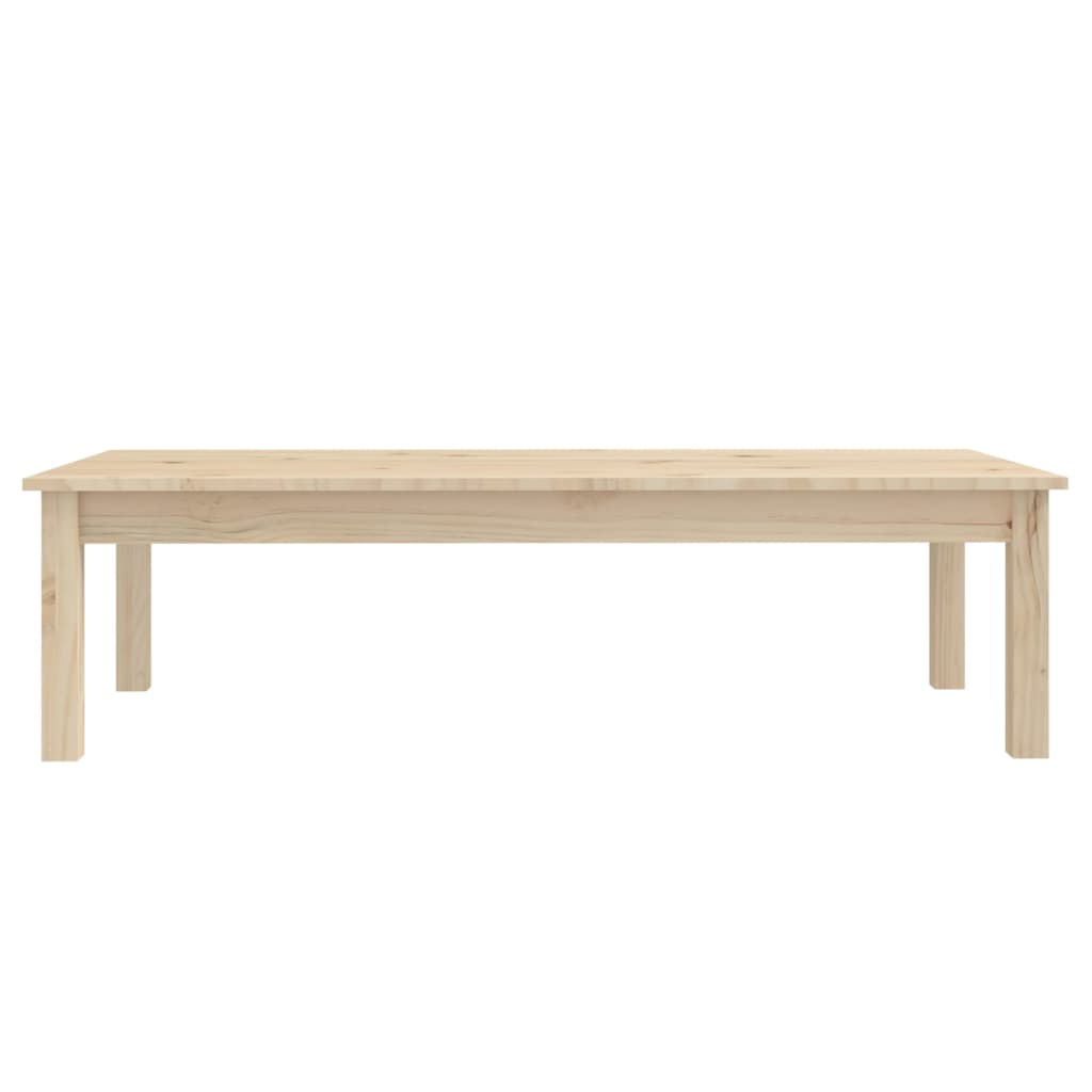 vidaXL Mesa de centro de madera maciza de pino 110x50x30 cm