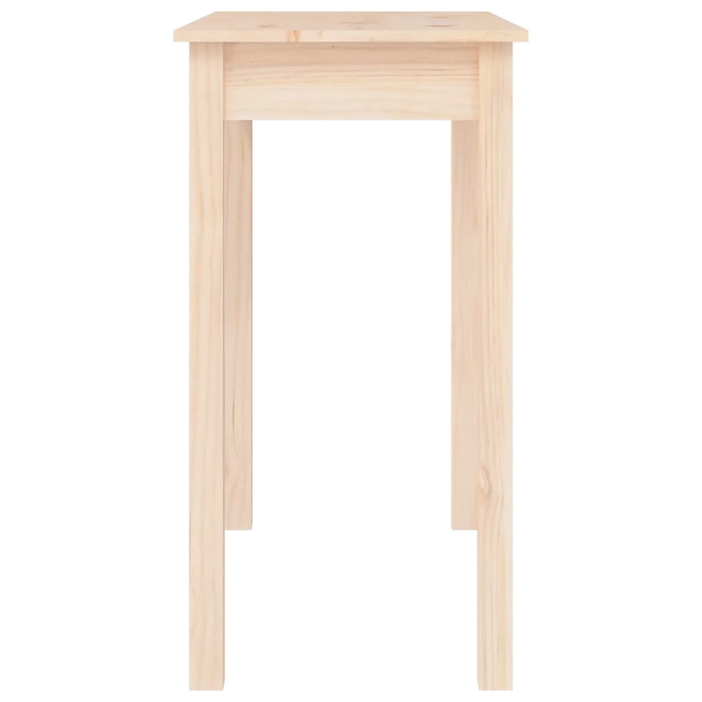 vidaXL Mesa consola madera maciza de pino 80x40x75 cm