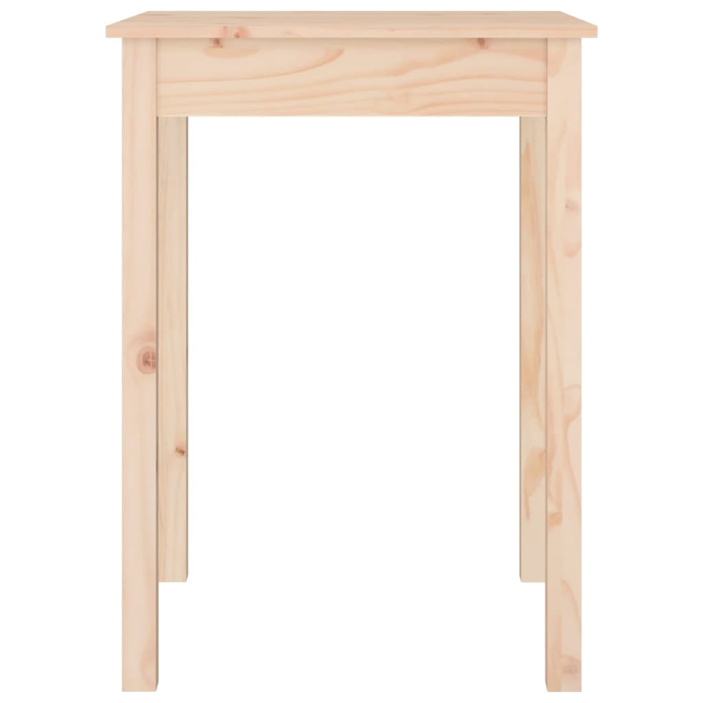 vidaXL Mesa de comedor madera maciza de pino 55x55x75 cm