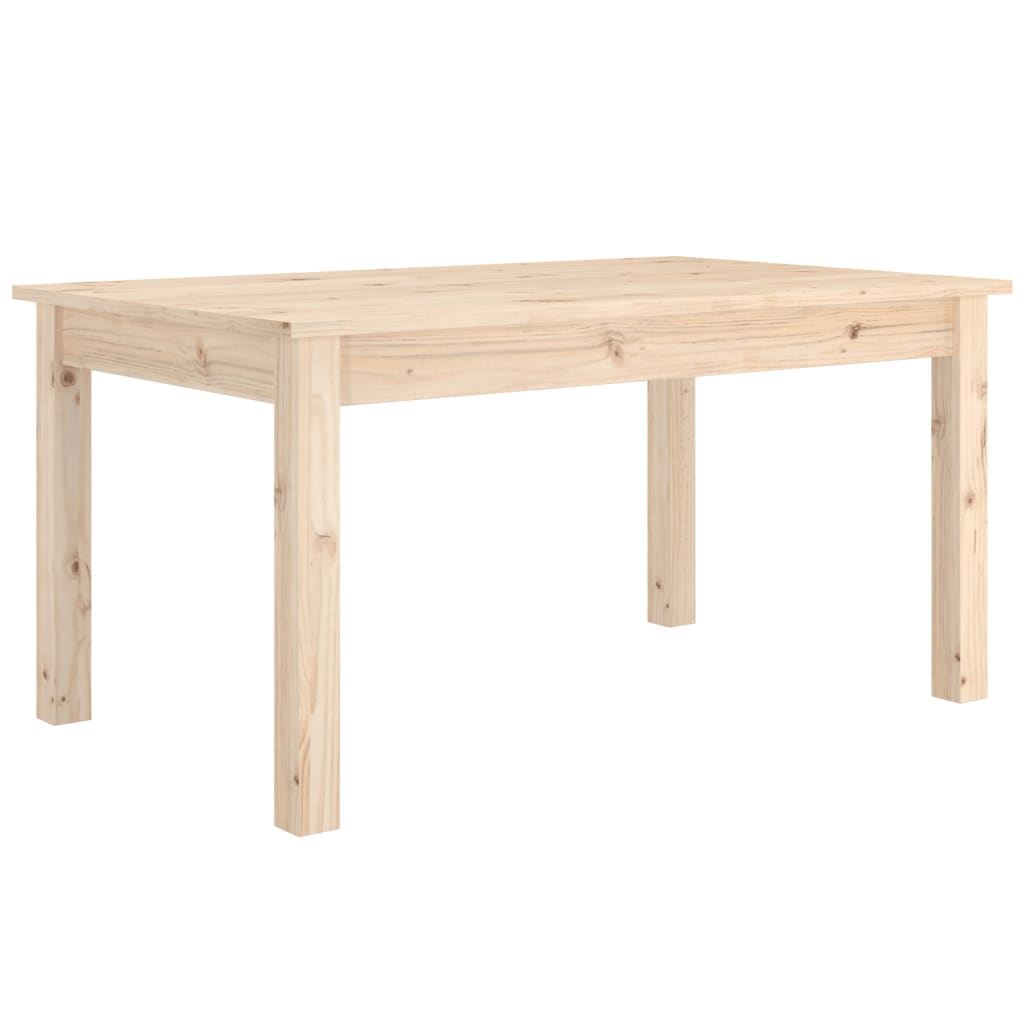 vidaXL Mesa de centro de madera maciza de pino 80x50x40 cm