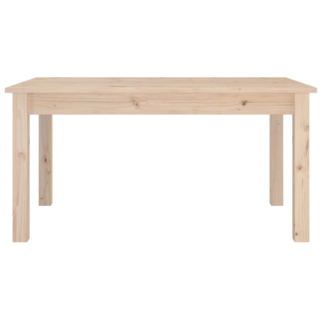 vidaXL Mesa de centro de madera maciza de pino 80x50x40 cm