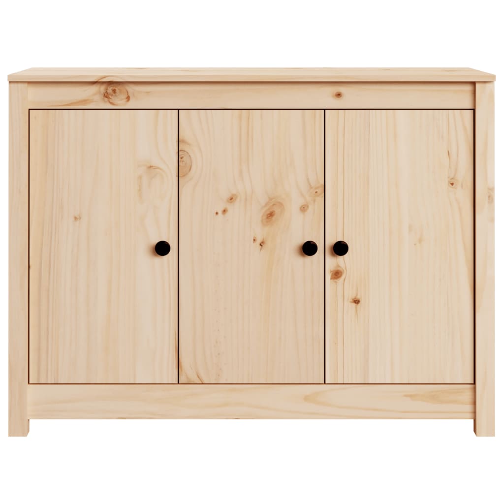 vidaXL Aparador de madera maciza de pino 110x35x74 cm