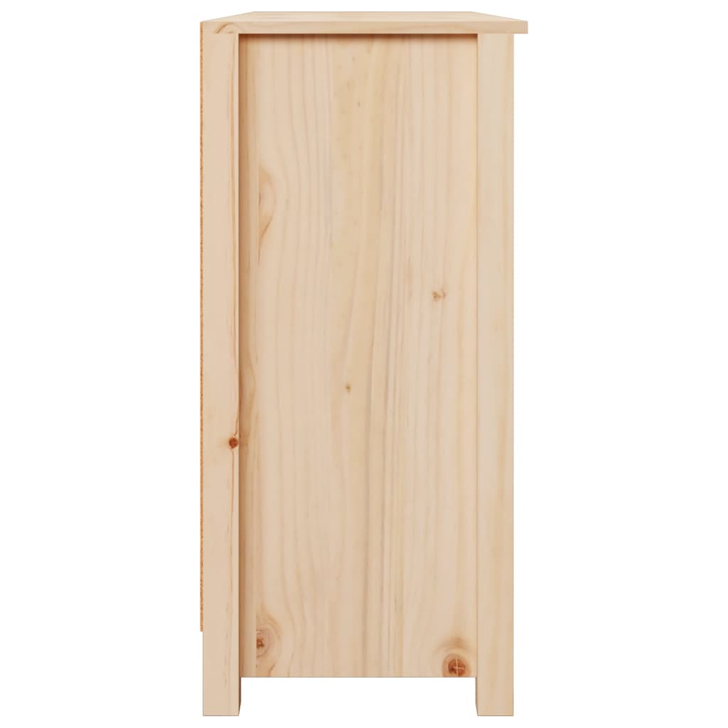 vidaXL Aparador de madera maciza de pino 110x35x74 cm