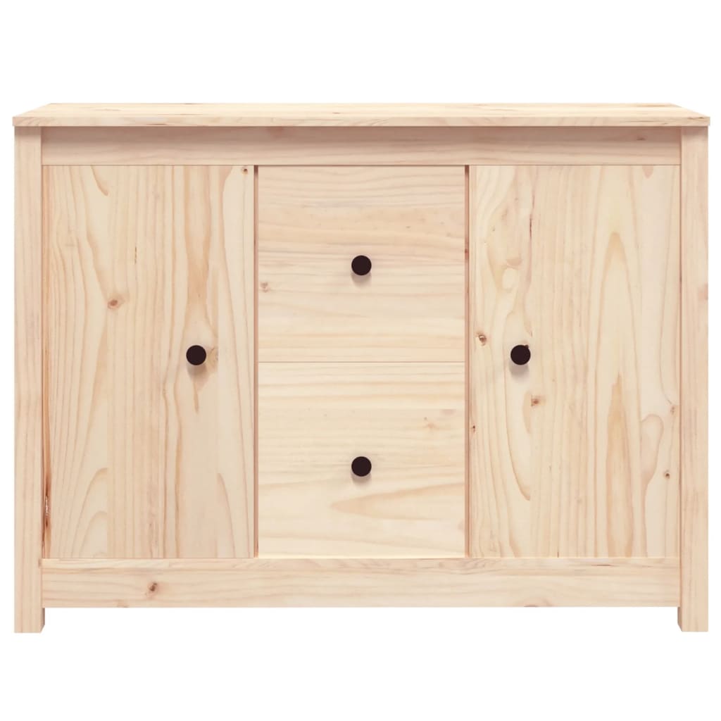 vidaXL Aparador de madera maciza de pino 100x35x74 cm