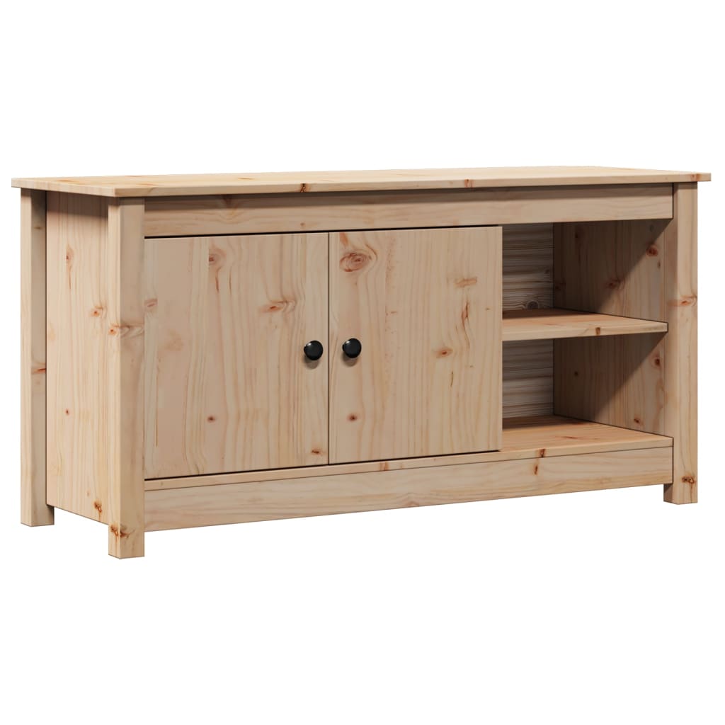 vidaXL Mueble de TV de madera maciza de pino 103x36,5x52 cm